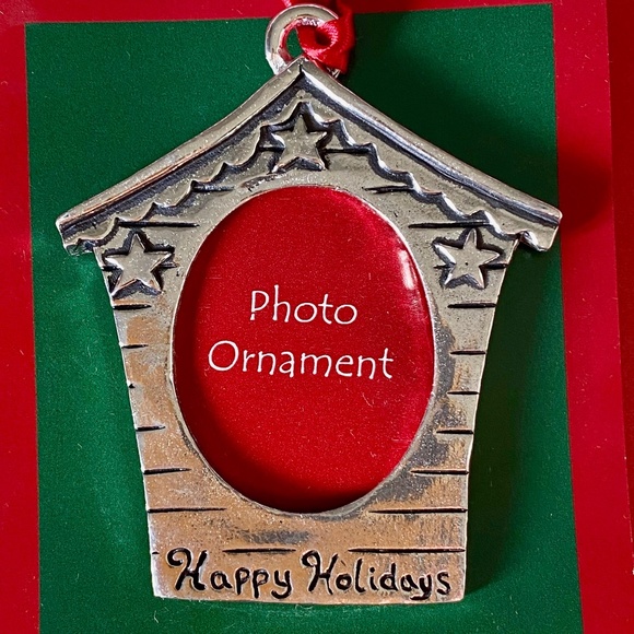 Basic Spirit Pewter Doghouse Photo Ornament - Picture 1 of 13